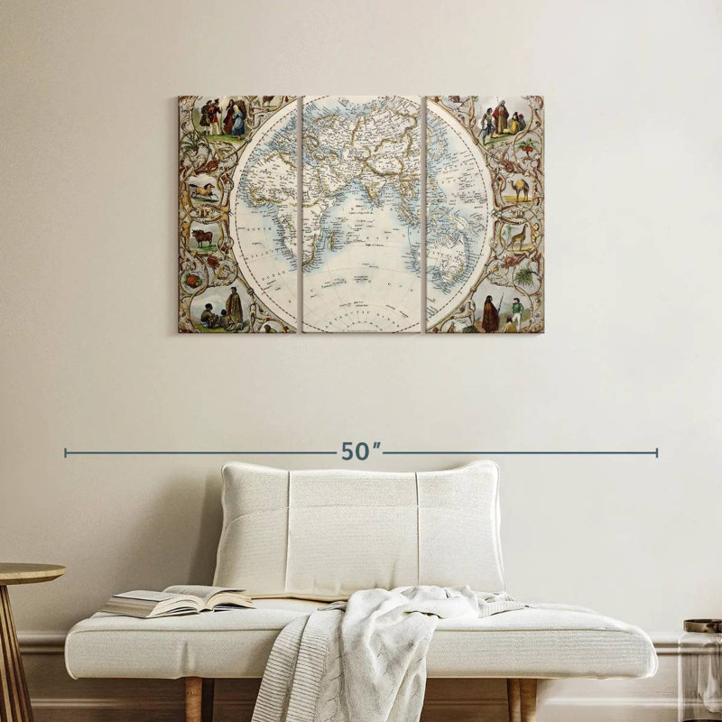 Keiri World Atlas, 24" H x 38" W