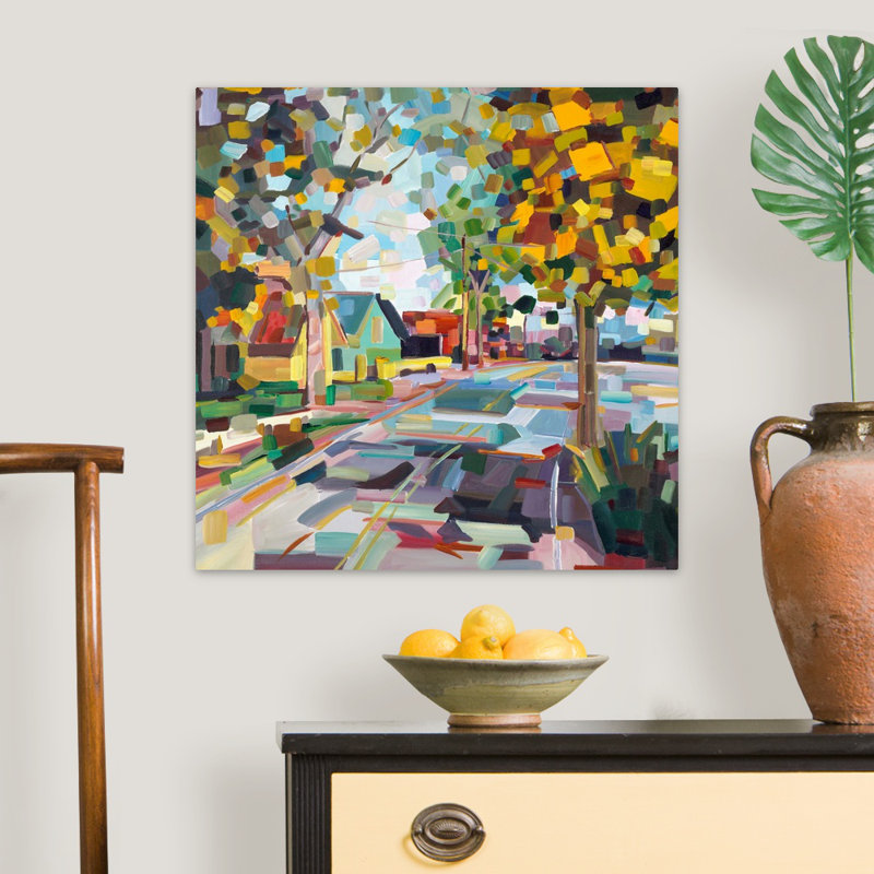 « Fall Neighborhood » par Brooke Borcherding, reproduction d’art sur toile, Toile tendue, H 24 po x l 24 po x 1,25 po