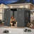 10Ft X 10Ft Pergola Winter Cover,  All-Season Pergola Accessory, Outdoor Pergola Cover With Sidewalls And Mesh Windows, Waterproof Enclosure For Weather Protection, Fits Most Pergola Sizes-119188654-119188652
