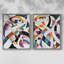 Série ABSTRACT LXIV - reproduction encadrée de qualité supérieure - prête à être accrochée - aucun clou requis - aucun clou requis-40033249-40033276