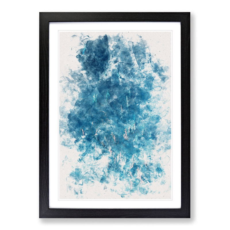 Many Dolphin - Picture Frame Painting Print, 45cm H x 33cm W x 2cm D, Black Framed