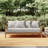 Brunswick 79" Wide Outdoor Teak Patio Daybed with Cushions-1885510003