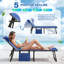 Chaise longue d'extérieur pliable à hauteur ajustable avec matelas, adaptée à la plage, à la pelouse et à la piscine-1147183306