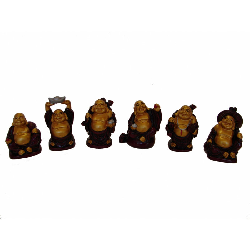 Ensemble de 6 figurines de Bouddha