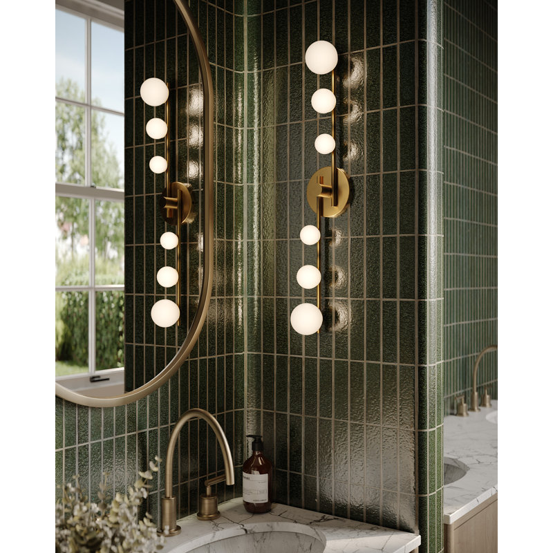 Juniper 6 - Light LED Vanity Light, Brushed Gold