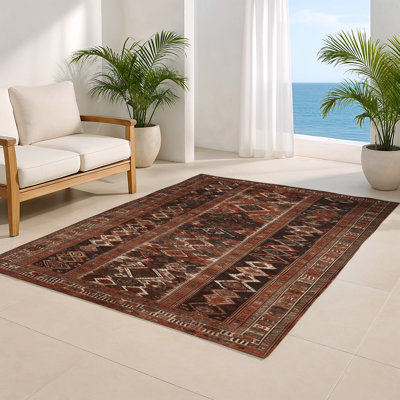 Tapis turc intérieur et extérieur brun