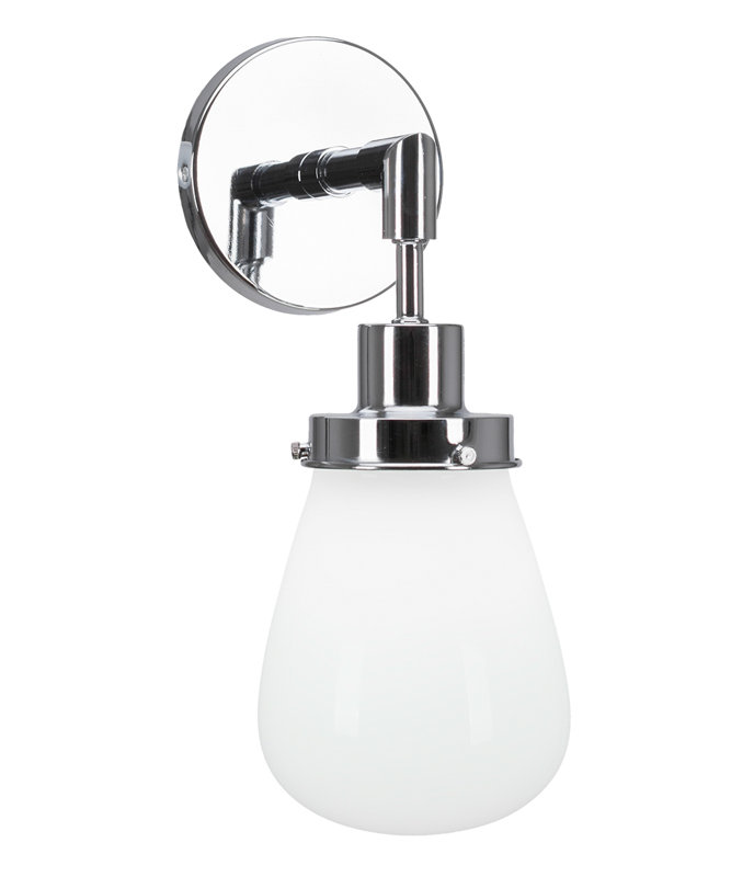 Elwell Wall Sconce Shown With 5" Glass, Clear Bubble, Dark Granite