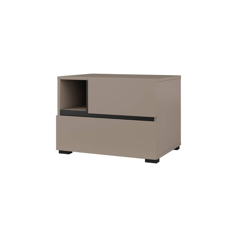 Shamond 55cm W Manufactured Wood Bedside Table, Congo