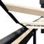 Grand lit plateforme tapissier gris foncé avec tête de lit en lin, sans sommier tapissier, base en lattes de bois pour la durabilité, facile à assembler-1339985476-1339985475