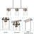 Allegheny 3 - Light Brushed Nickel Kitchen Island Pendant