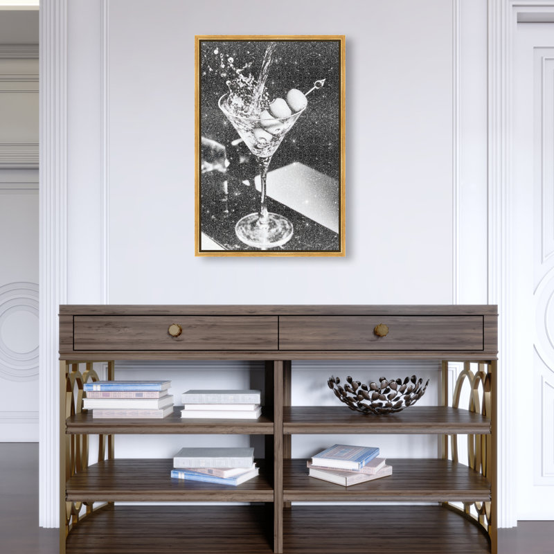 Chill Time III Print by Oliver Gal, 16"H x 11"W, Gold Floater Frame