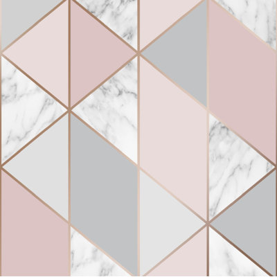 Sublime Marble Geometric Wallpaper