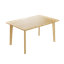 Table de salle à manger en bois massif, design minimaliste pour la salle à manger ou le salon-450891712