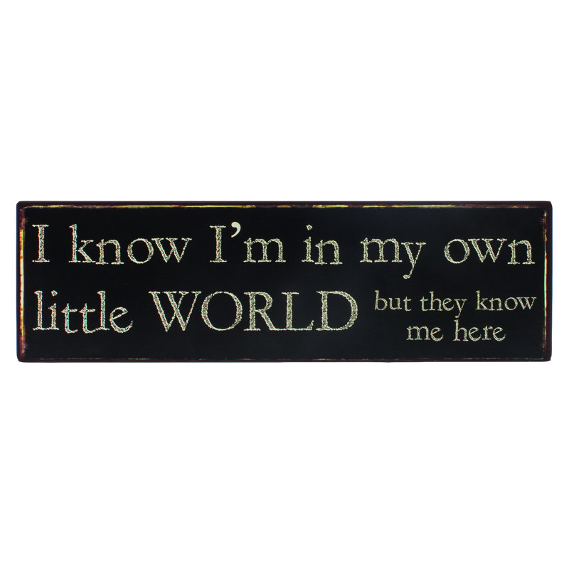 Jaymie Text & Numbers Decorative Plaque / Box Sign
