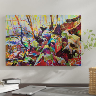 « scowled », reproduction sur toile tendue