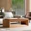 Table basse à plateau relevable moderne avec rangement dissimulé et hauteur réglable-1641309608