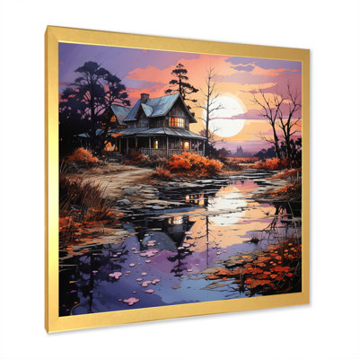 «Farmhouse Homestead Reflections Papercut» - impression
