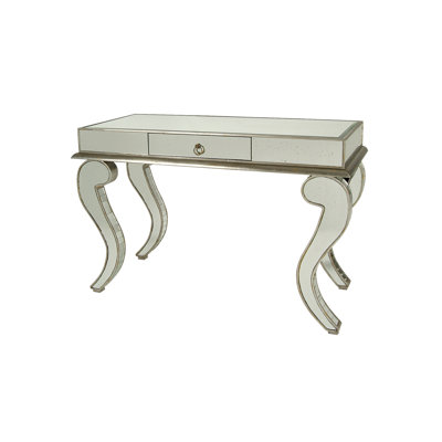 Console à 4 pieds avec miroir et tiroir