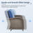 Valierius Stylish Patio Loveseat Glider Sofa With Water-Resistant Cushions - Smooth Gliding Experience And Durable Design For Backyard, Garden, And Balcony Relaxation-2101958071-2101958065