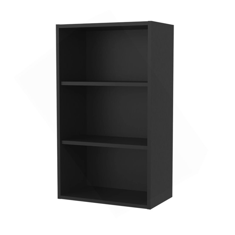Armoire murale en wengé avec rangement ouvert, Wengé, H 36 po x l 12 po x P 21 po