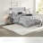 Elegant 7-piece Bedding Sets, Polyester Tufted, Modern Grey For Home Comfort