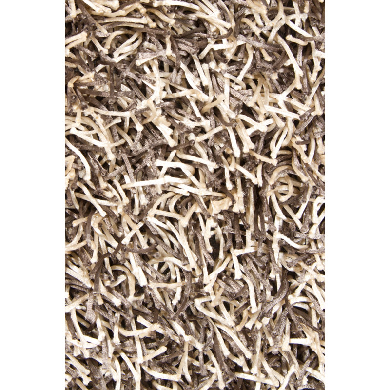 Tapis contemporain tissé à la main Everly Quinn Fanetta - gris / crème, Rectangle 4 pi x 6 pi