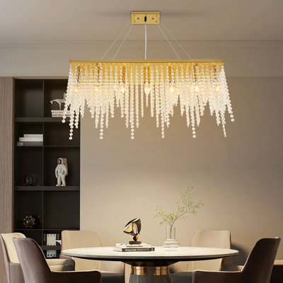 Johnroe 7 - Light Gold Crystal Pendant