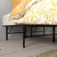 Très grand lit plateforme en acier noir - conception, installation d'outils, rangement facile sous le lit, support de 2 000 livres, convient à tous les matelas-998021568