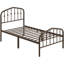 Metal Bed with Arched Headboard and Footboard-932308567-903604193