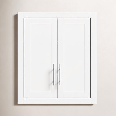 Allura 22" W x 26" H x 8" D Wall Mounted Bathroom Cabinet