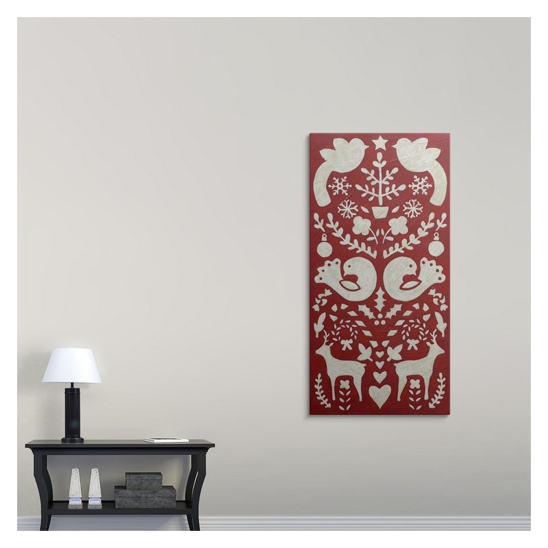 « ii » chariklia zarris, impression Christmas Joy, H 24 po x l 12 po x P 1,5 po, Toile