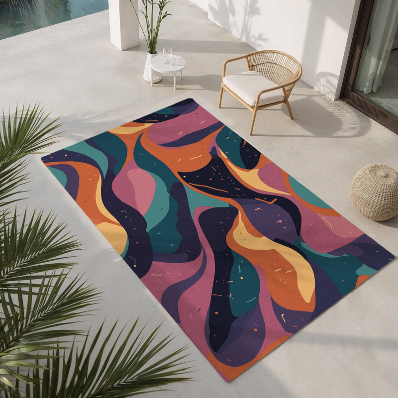 Tapis d'intérieur et d'extérieur Tech Blaze, Rectangle 1 pi 6 po x 2 pi 6 po