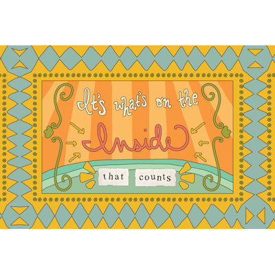 Colour Typo Inside Counts - Wrapped Canvas Print
