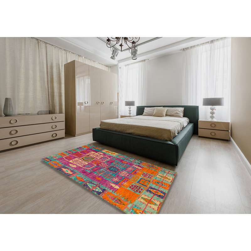 Tapis abstrait 411 moderne, Rectangle 6 pi x 9 pi