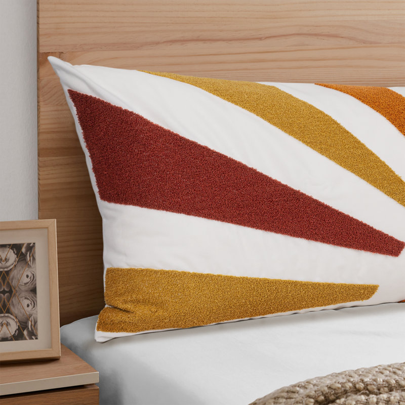 Boho Nature Body Pillow Case by Sweet Jojo Designs, Yellow/Red/Orange