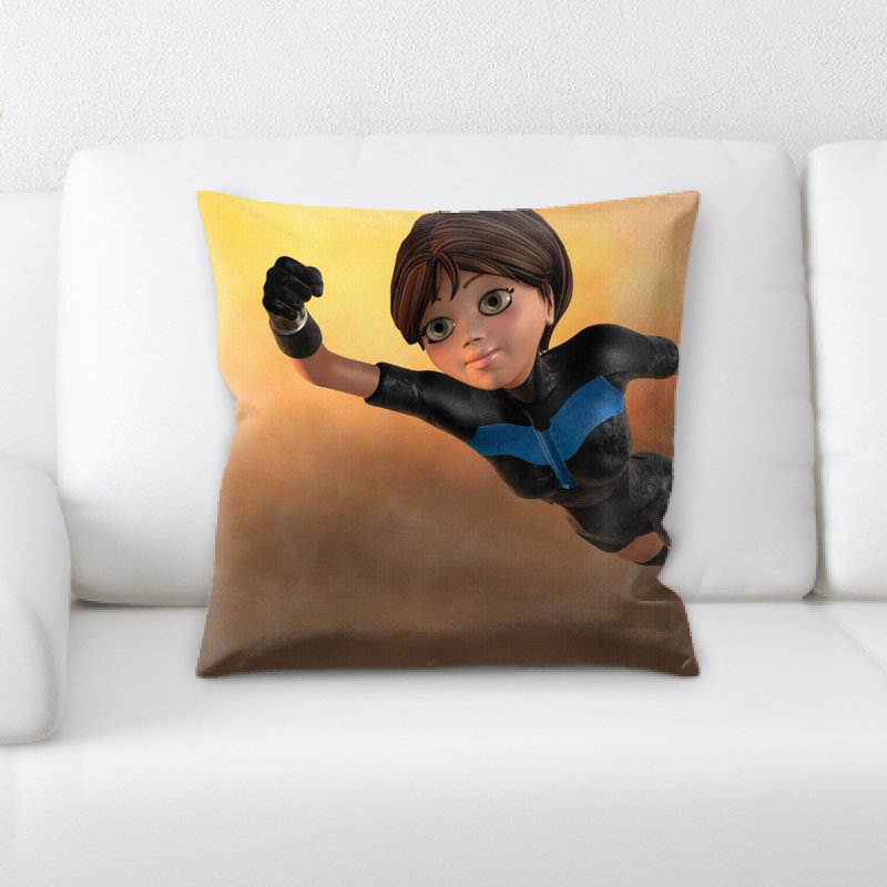 Coussin décoratif super femme