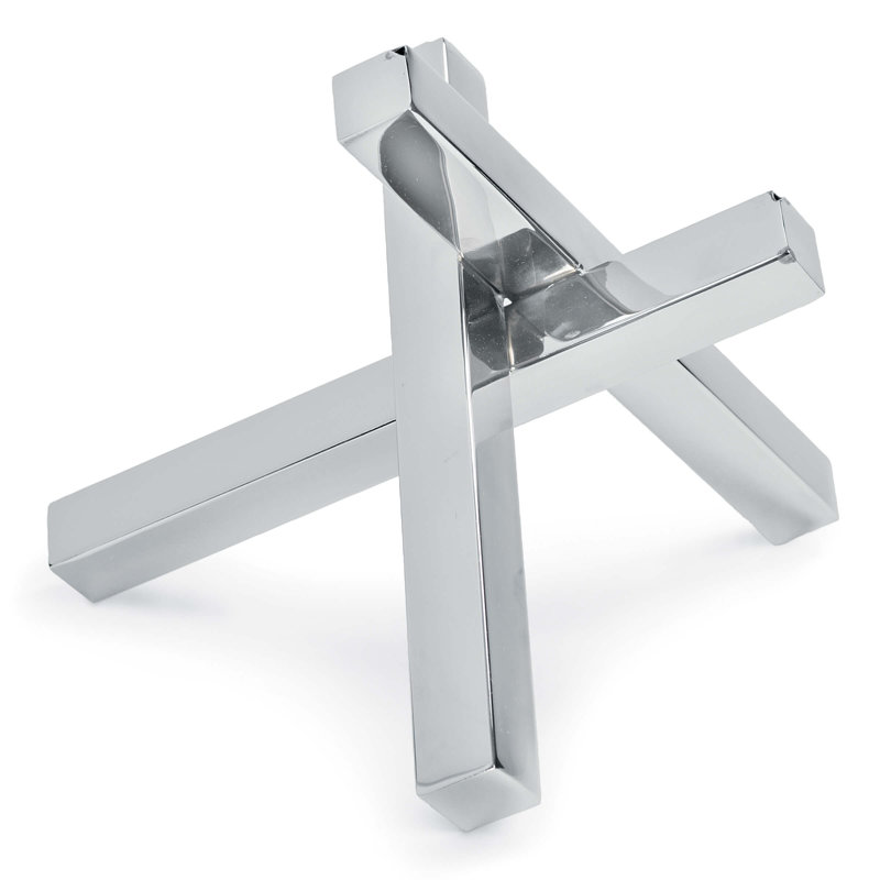 Intersecting Sculpture, Polished Nickel