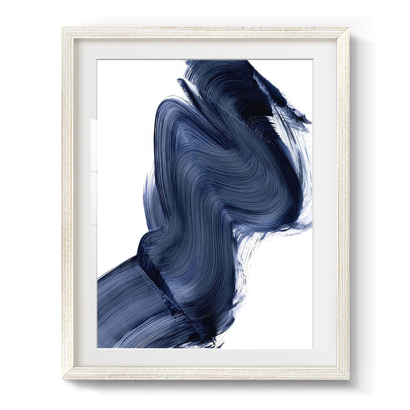 Passing Waves II - Impression encadrée, H 19,5 po x l 16,5 po, Blanc