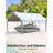 Replacement Canopy Cover Top Heavy-Duty Carport Cover - 200G PE Waterproof & UV-Resistant Replacement Canopy Top Only Easy Installation-114728861-114728863