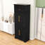 Armoire de cuisine moderne avec tiroir caché, tablettes réglables, support à vin et conception anti-basculement-1904246861
