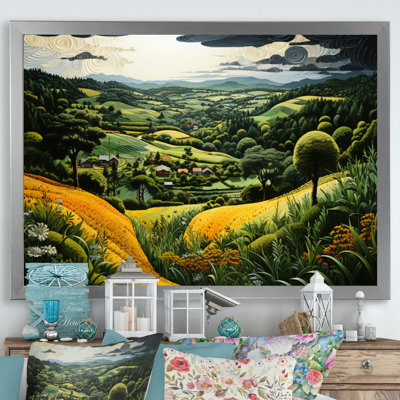 " Countryside Green Pastures Patchwork "