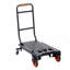 Diable en aluminium, capacité de charge de 2 en 1, 300 lb, diable convertible industriel robuste et chariot, chariot utilitaire se transforme de diable en chariot à plateforme