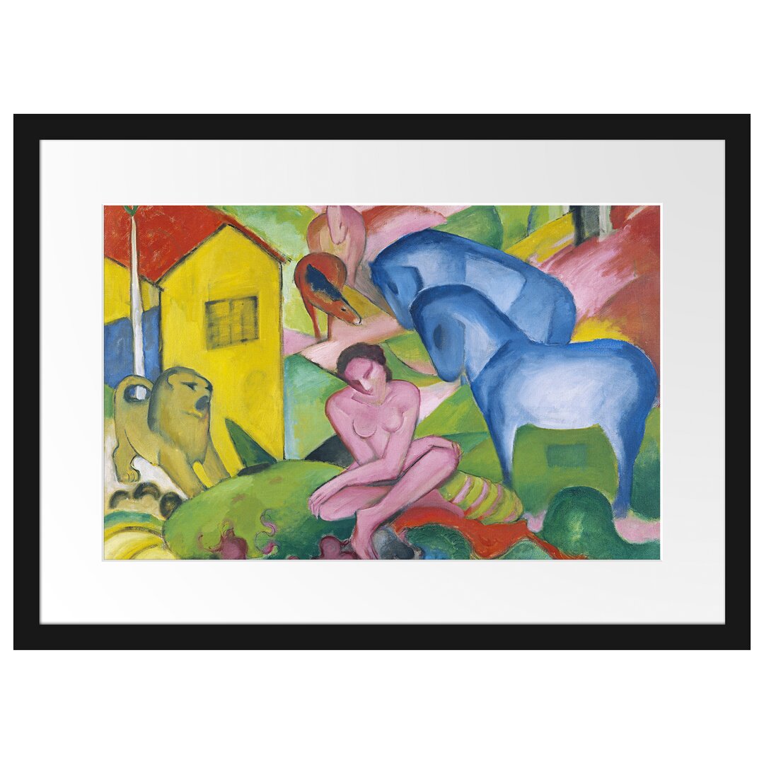 Gerahmter Kunstdruck The Dream von Franz Marc