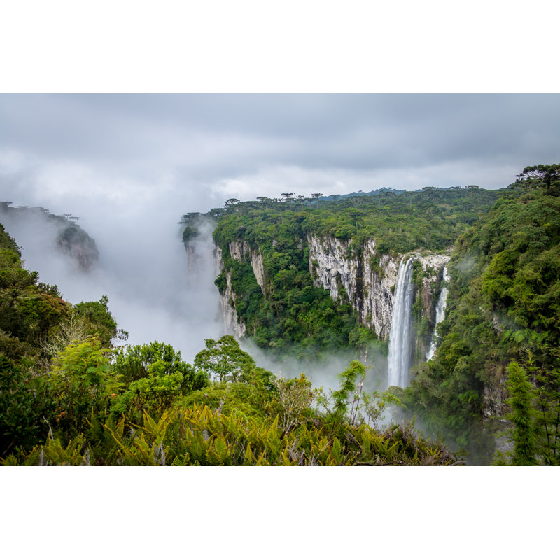 Waterfall Of Itaimbezinho Canyon by Diegograndi - Wrapped Canvas Print, 30cm H x 46cm W x 3.8cm D