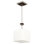 Luminaire suspendu carré simple 1 lumières avec accents de bois Mowbray