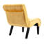 Confortable, velours moutarde, fauteuil d'appoint, espaces de salle à manger et de cuisine, surface en velours doux, coussin en mousse épaissie, pieds de détente noirs confortables et confortables pour les espaces de vie de meuble-lavabo - épais-1929923950