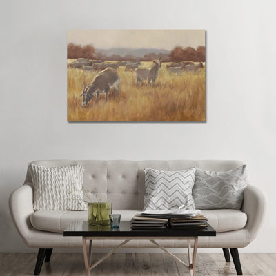 " Grazing Goats II " Watercolor Painting