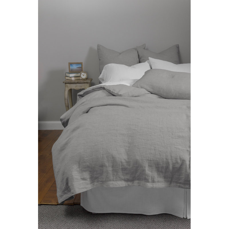 Daniel Linen Duvet Cover, Queen Duvet Cover, Sea Glass