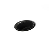 Farmington Metal Oval Drop-In Bathroom Sink with Overflow