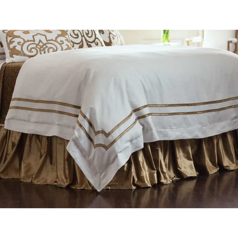 Soho Velvet Duvet Cover, Straw, King Duvet Cover
